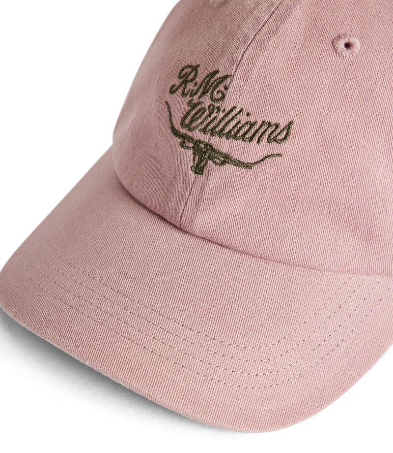 RM Williams Script Longhorn Cap in Mauve-5