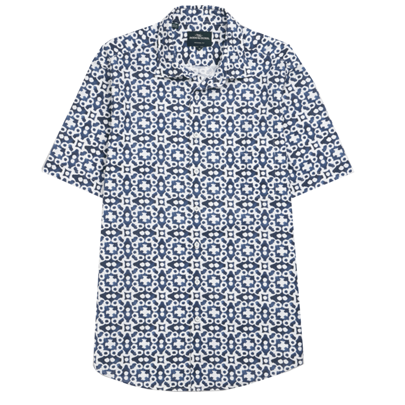 Rodd and Gunn Palliser Bay Short Sleeve Shirt Indigo