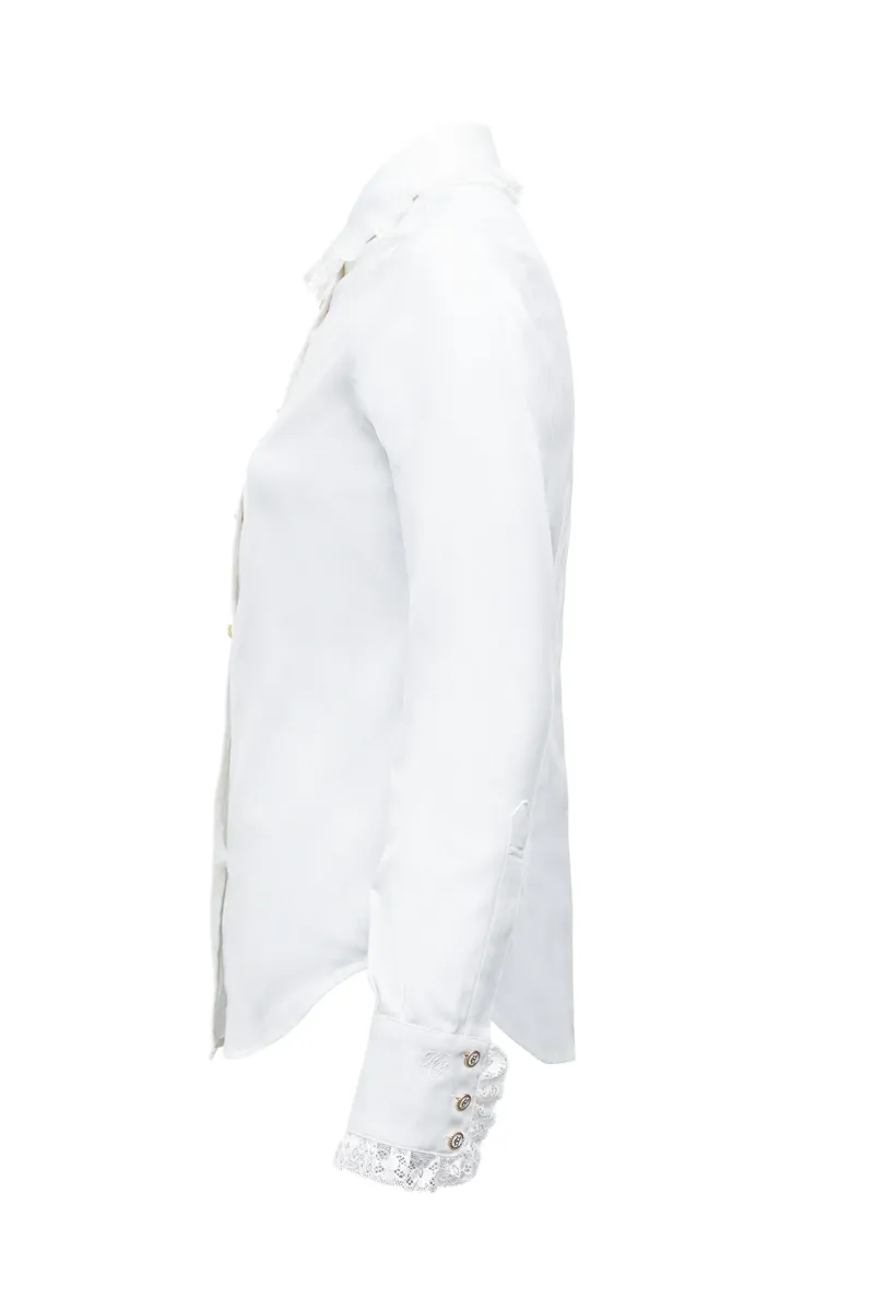Holland Cooper Rose Shirt White-1