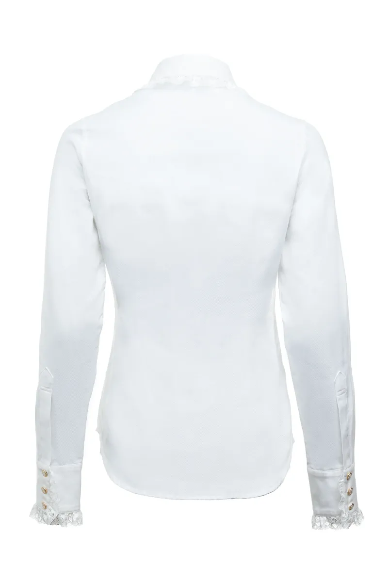 Holland Cooper Rose Shirt White-2