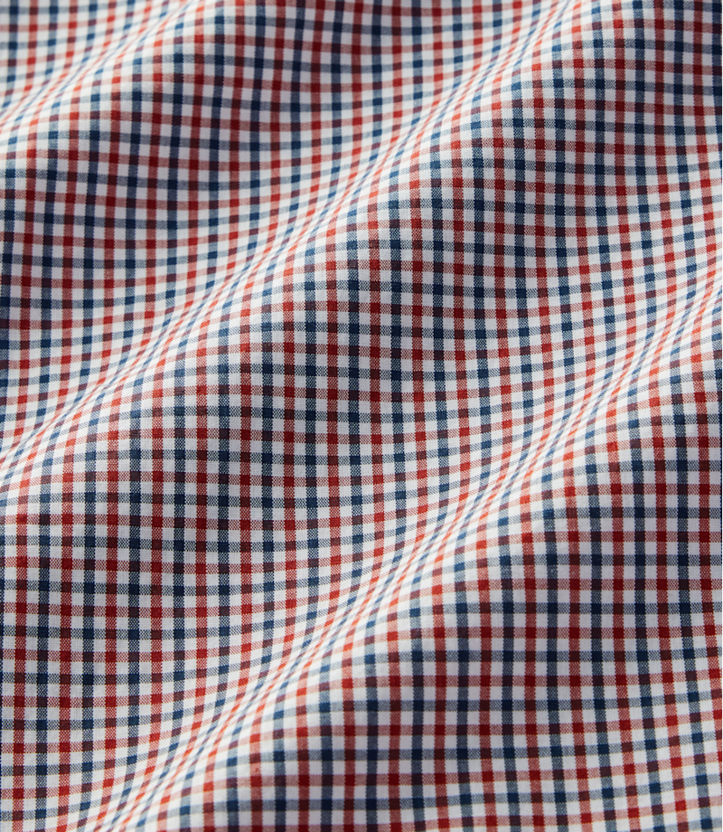 RM Williams Whyalla Poplin Check Shirt in Red-5