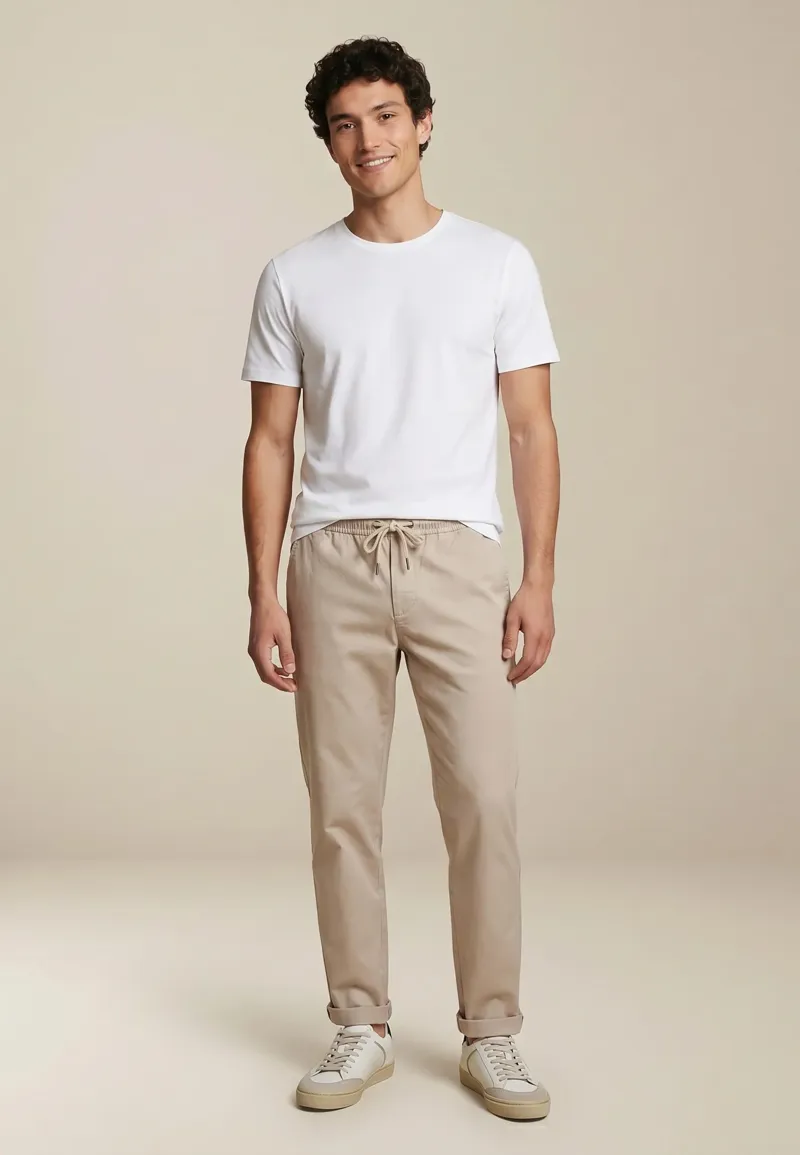 Fynch-Hatton O-Neck T-shirt in White-3