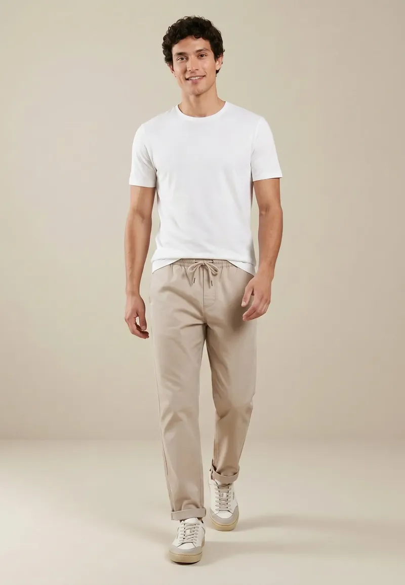 Fynch-Hatton O-Neck T-shirt in White-4