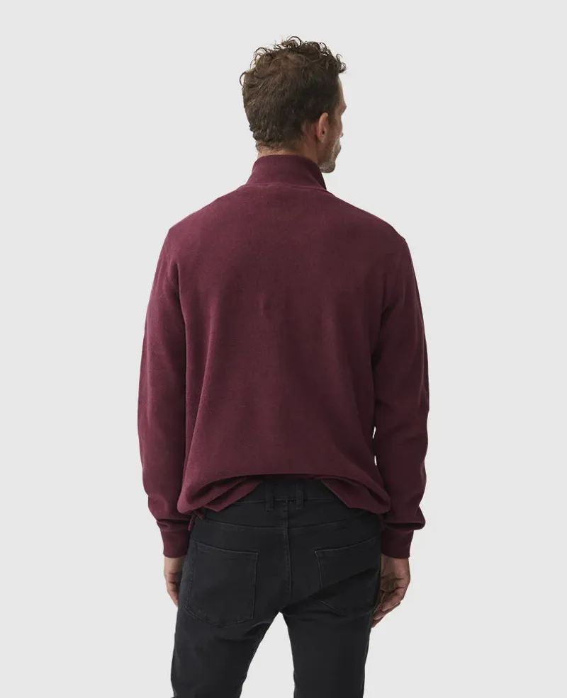 Rodd and Gunn Alton Ave Quarter Zip Sweat Berry-2