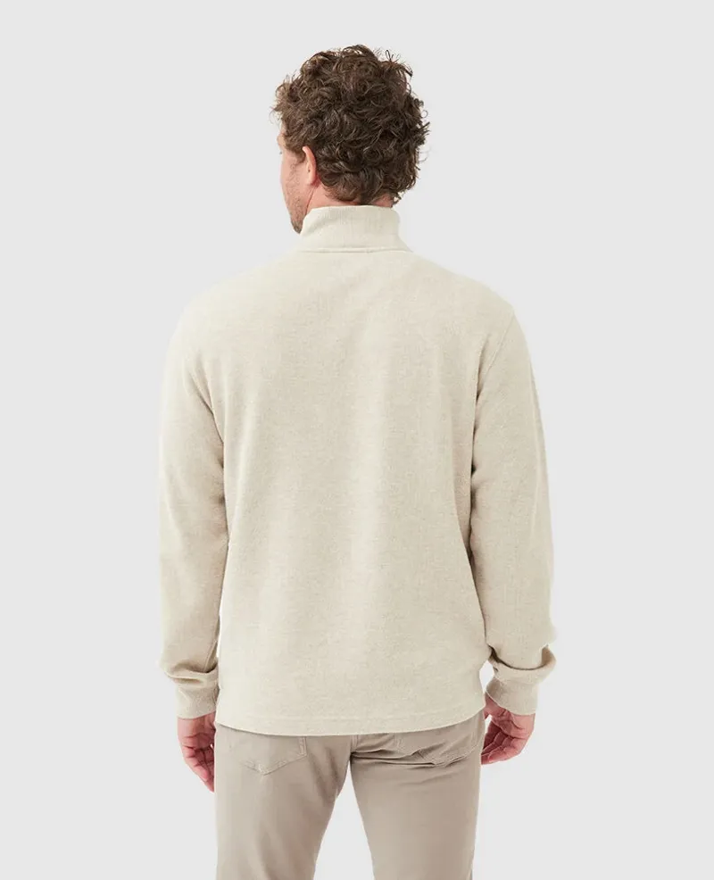 Rodd and Gunn Alton Ave Quarter Zip Sweat Camel-2