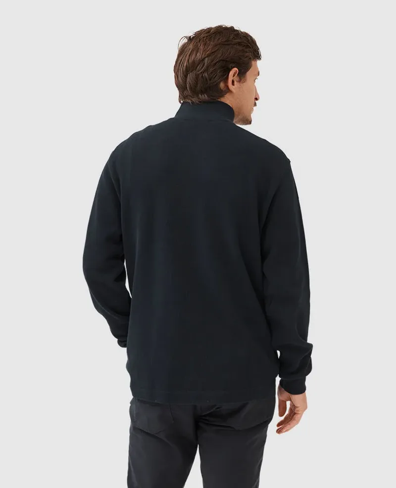 Rodd and Gunn Alton Ave Quarter Zip Sweat Eclipse-2
