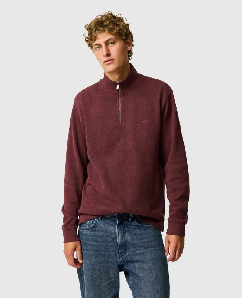 Rodd and Gunn Alton Avenue Sweat in Rust-1