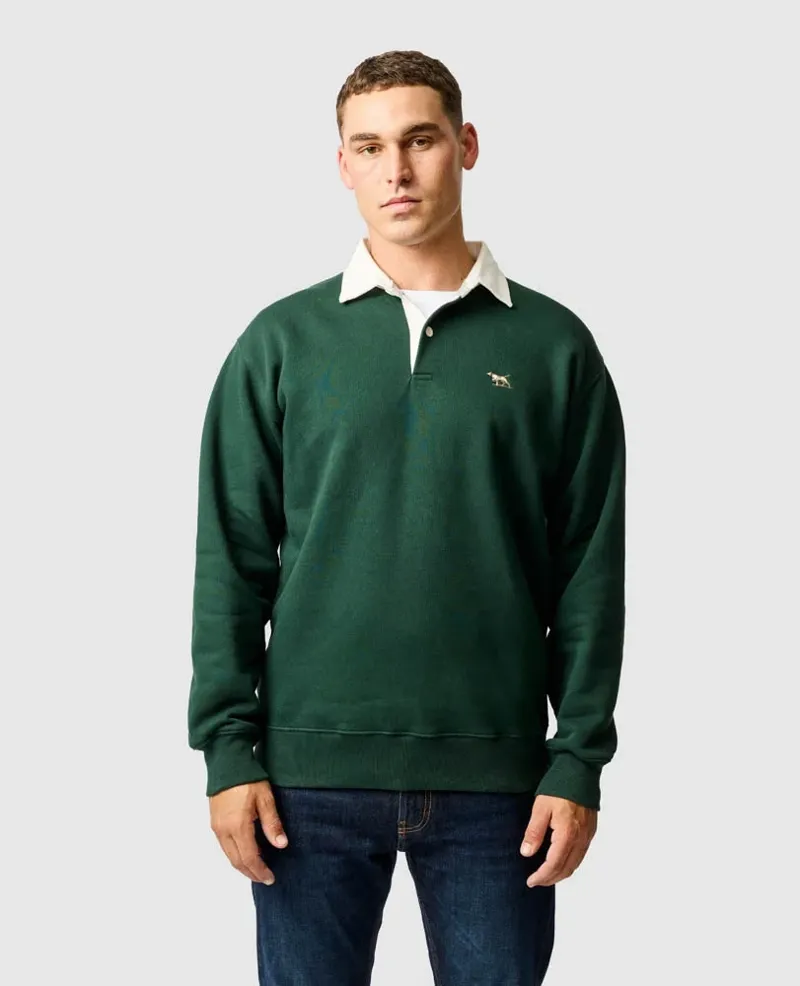 Rodd and Gunn Otago Sweatshirt in Forest-1