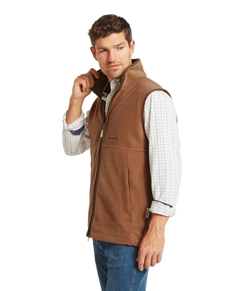 Schoffel Country Oakham Fleece Gilet in Toffee-3