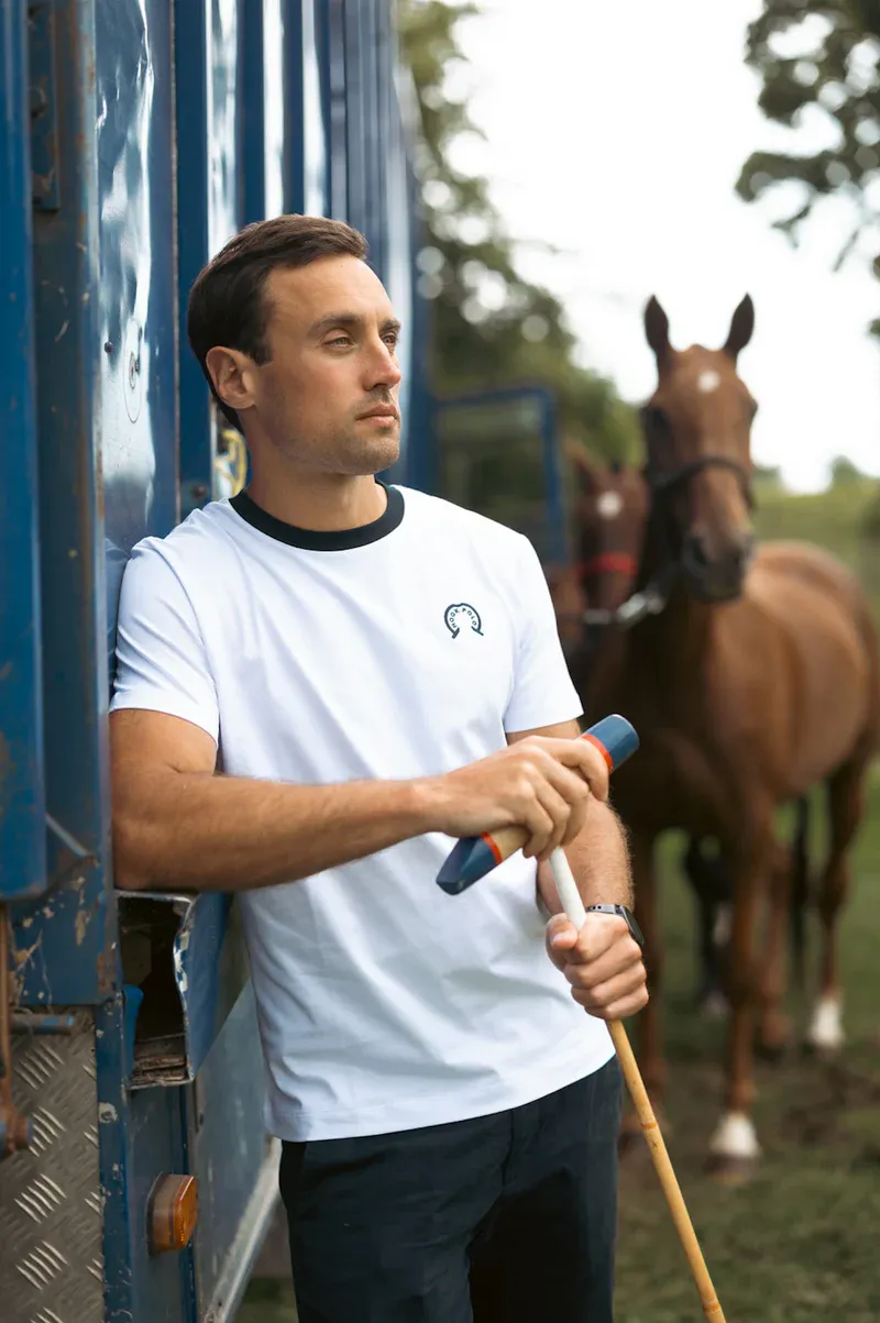 Hook Polo Classic Fit Heritage T-Shirt White-5