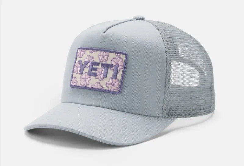 Yeti Cherry Blossom Trucker Hat Gray-1