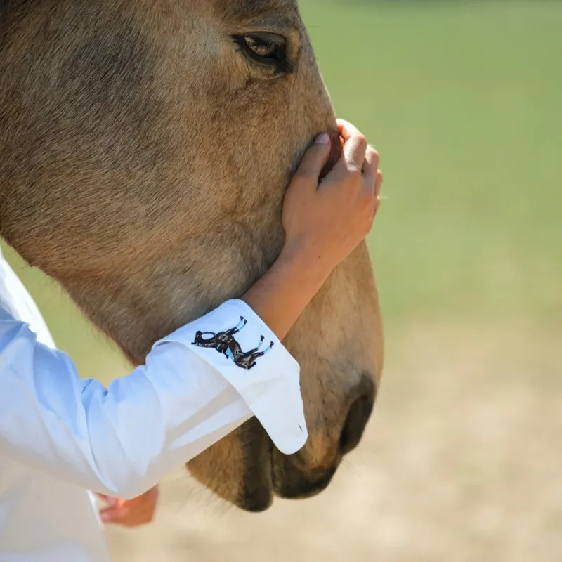 Hook Polo Ladies White Oxford Shirt-2