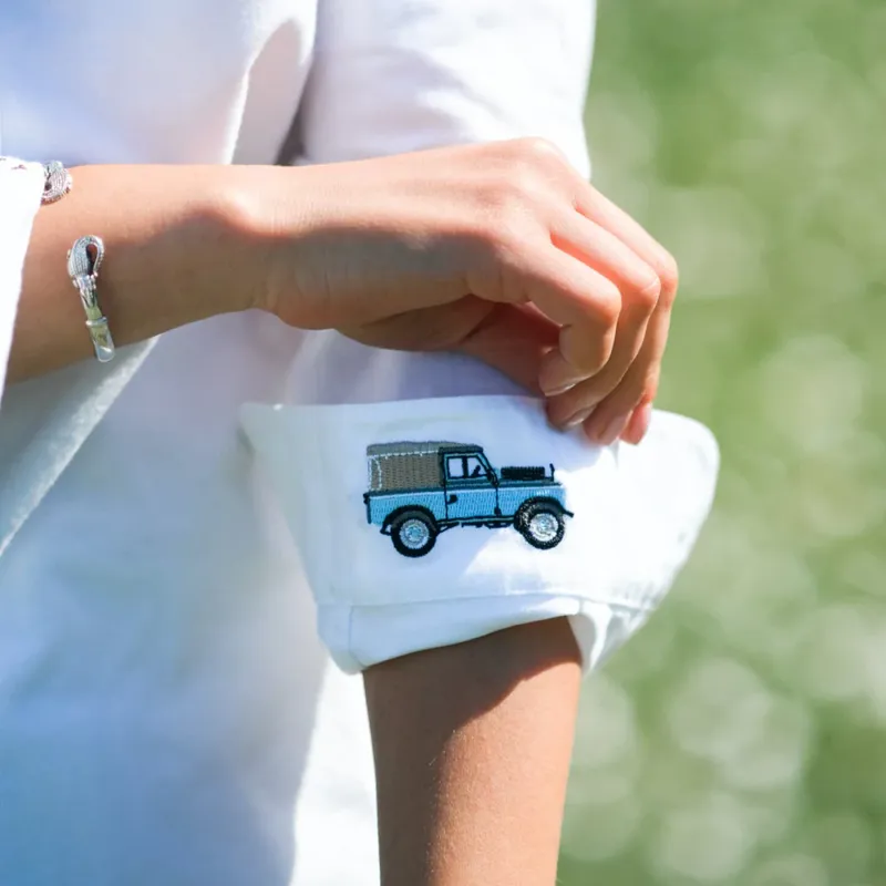 Hook Polo Ladies White Oxford Shirt-8