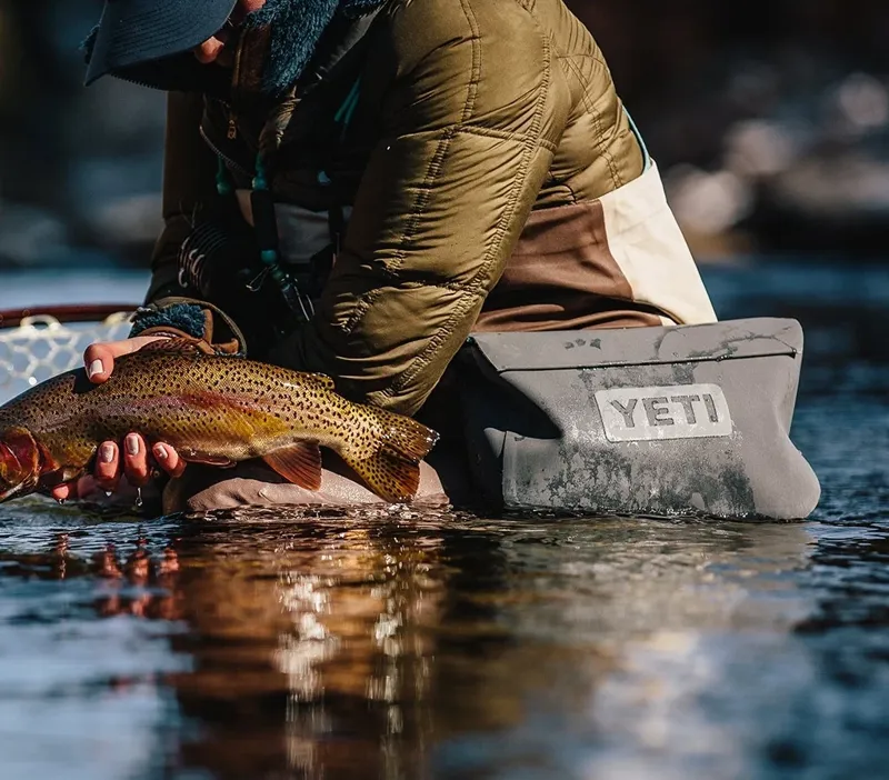 Yeti Sidekick Dry 3L Waterproof Gear Case in Olive/King Crab Orange-6