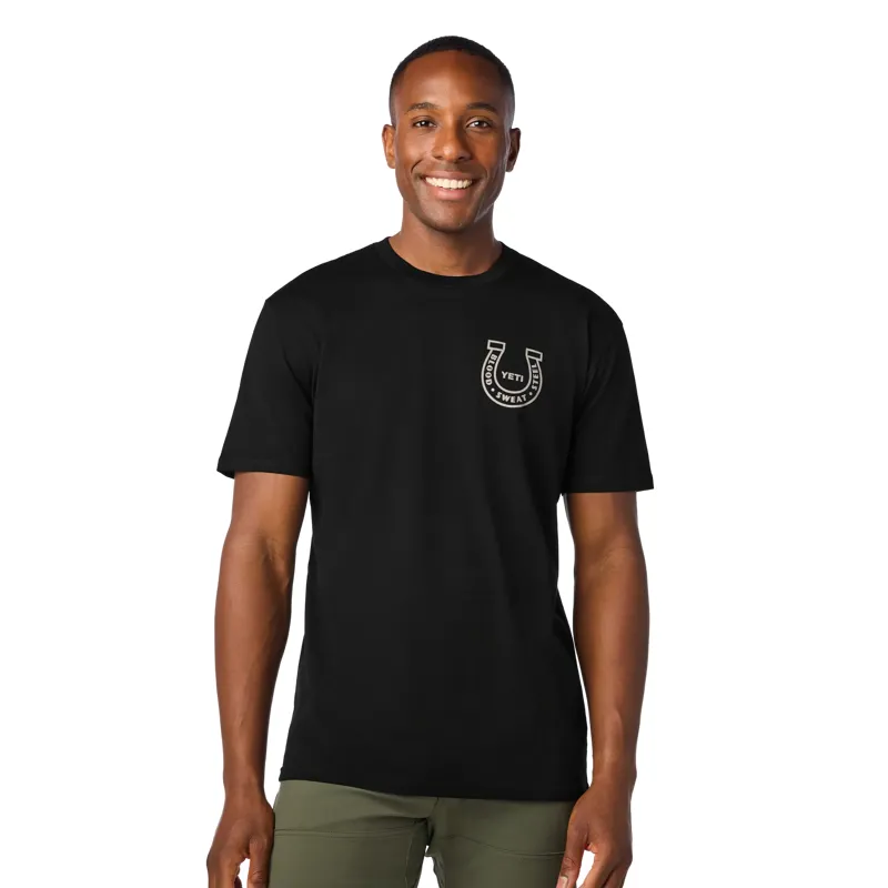 Yeti Reg Horseshoe Short Sleeve T-Shirt in Black-2