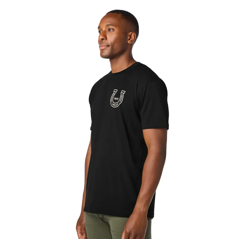 Yeti Reg Horseshoe Short Sleeve T-Shirt in Black-3