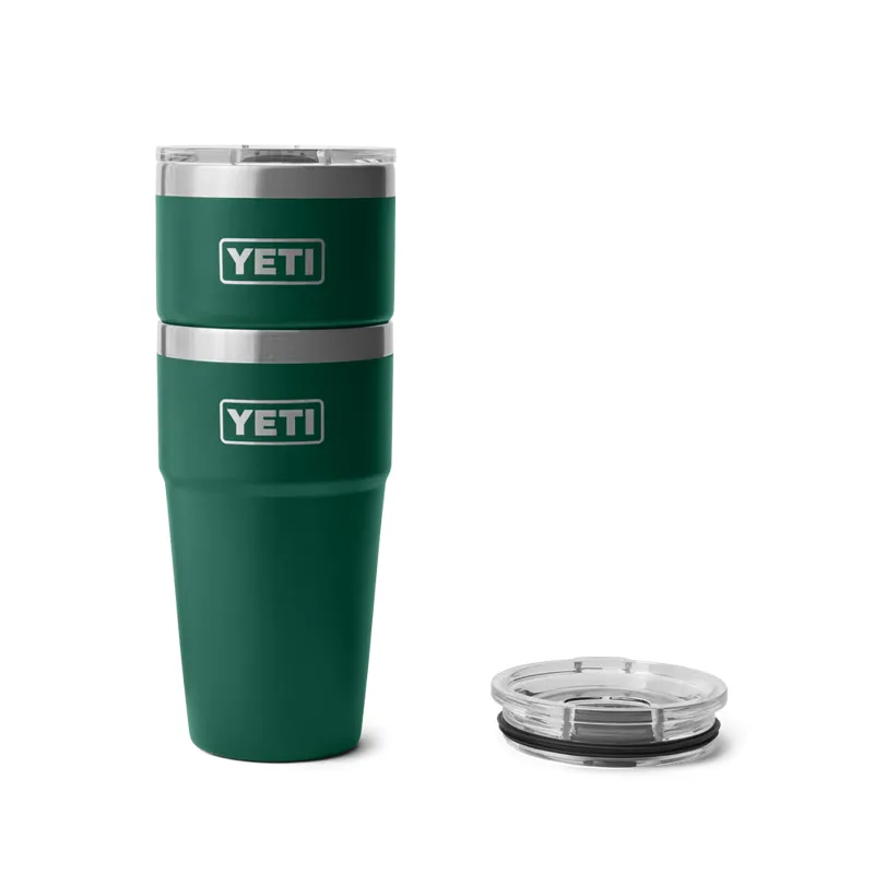 Yeti 20oz Stackable Cup Black Forest Green-3