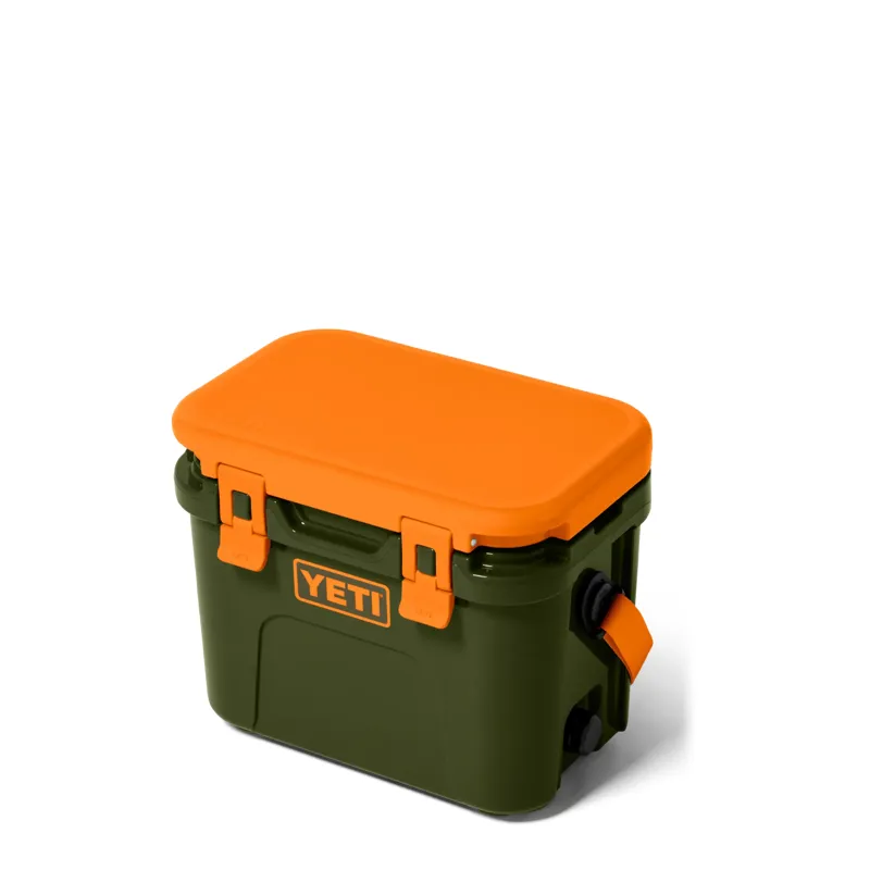 Yeti Roadie 15 Hard Cooler in Olive/King Crab Orange-2
