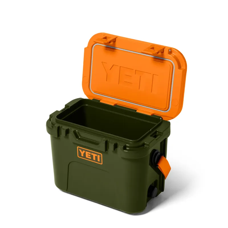 Yeti Roadie 15 Hard Cooler in Olive/King Crab Orange-3