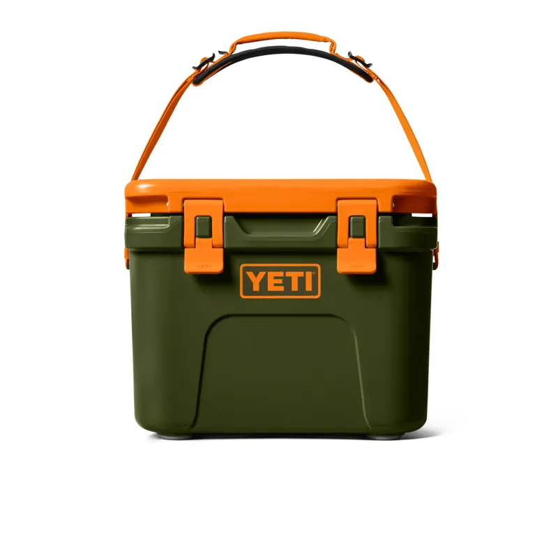 Yeti Roadie 15 Hard Cooler in Olive/King Crab Orange-1