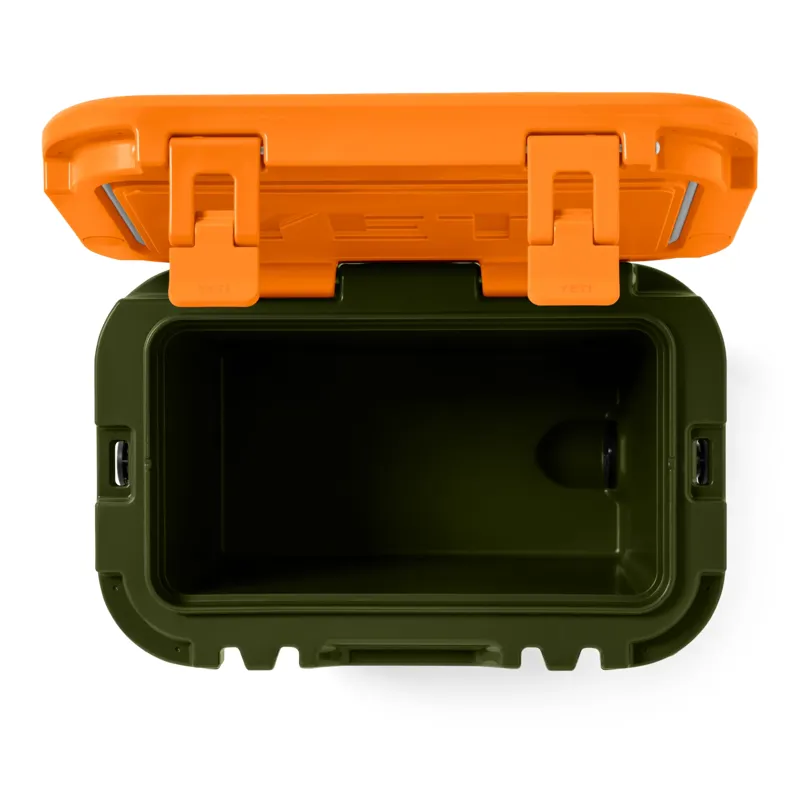 Yeti Roadie 15 Hard Cooler in Olive/King Crab Orange-5