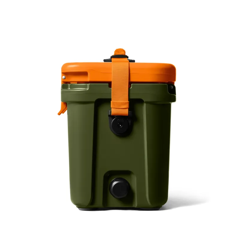 Yeti Roadie 15 Hard Cooler in Olive/King Crab Orange-4