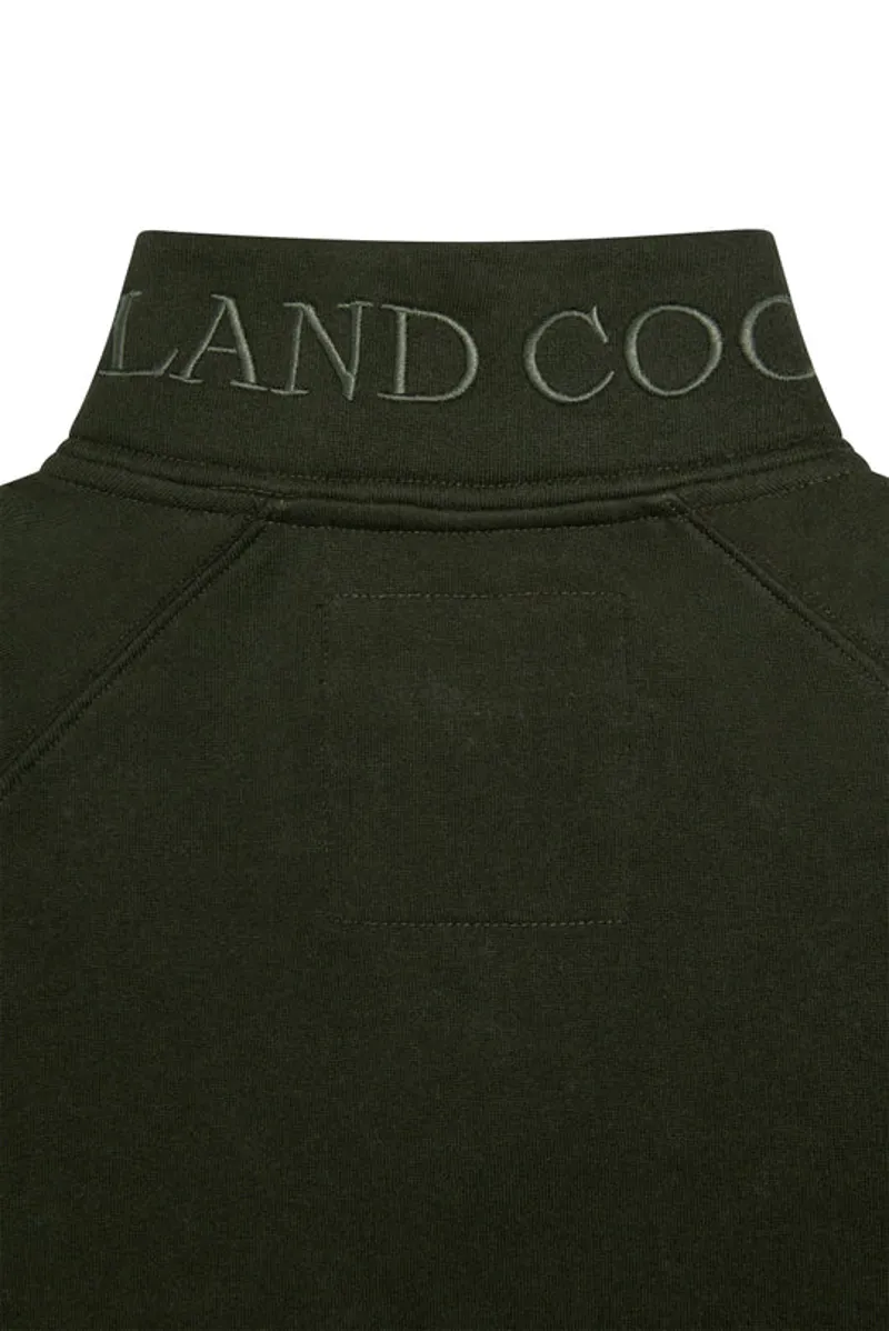 Holland Cooper Sporting Goods Zip Henley Racing Green-8