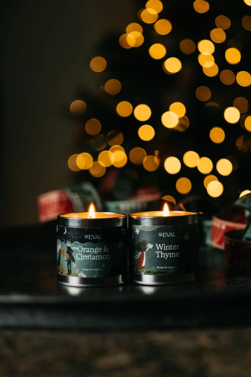 St. Eval Christmas Mini Tin Candle Set-4