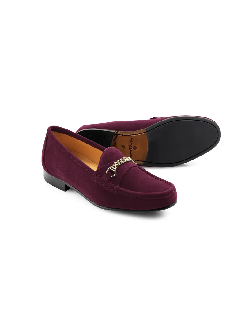 Fairfax and Favor Stockist Exclusive Apsley Elderberry Suede-2