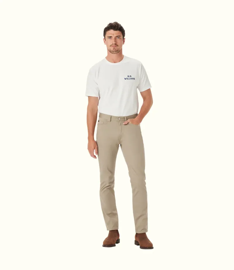 RM Williams Loxton 5 Pocket Jeans Stone -2