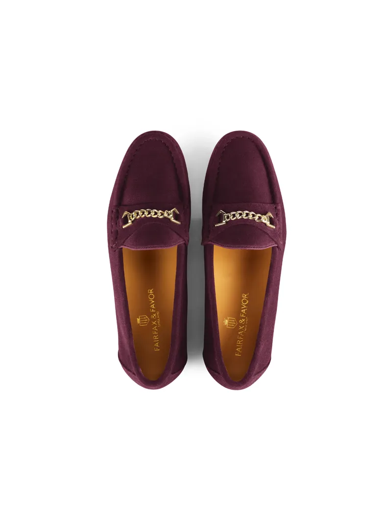 Fairfax and Favor Stockist Exclusive Apsley Elderberry Suede-3