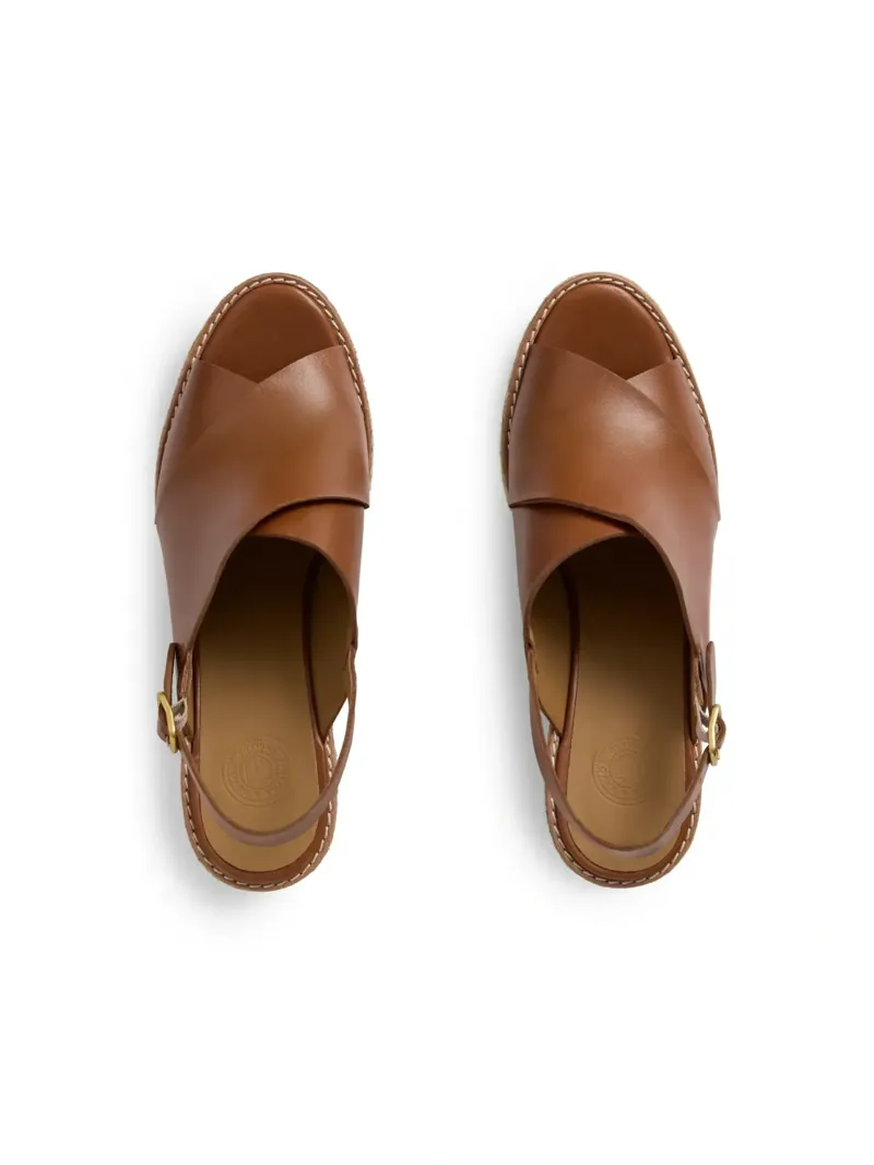 Fairfax and Favor Morella Wedge Leather in Tan-2