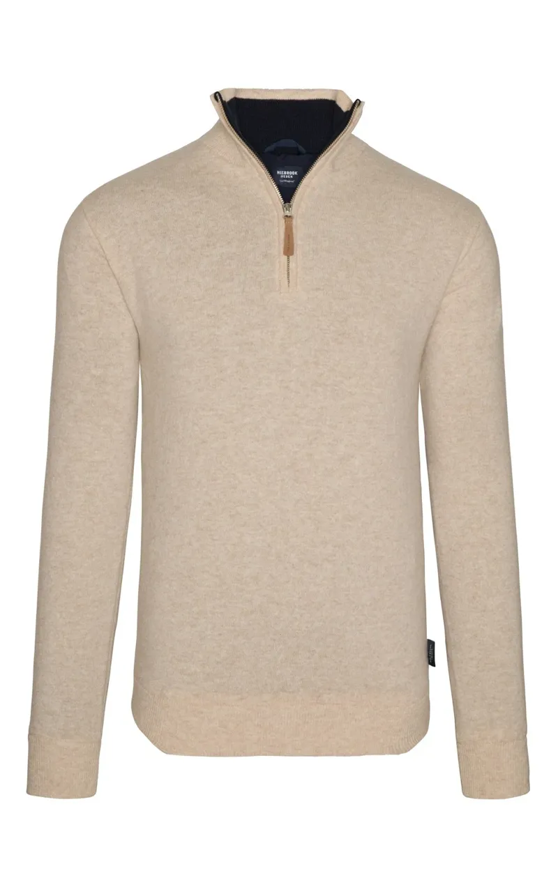 Holebrook Men's Stellan T-Neck Windproof Sweater Sand