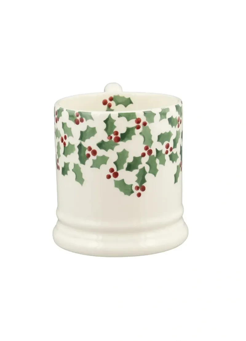 Emma Bridgewater Tiny Scattered Holly 1/2 Pint Mug-2