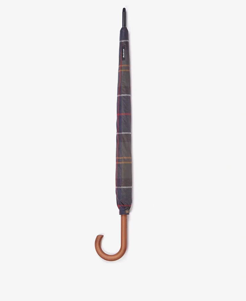 Barbour Tartan Full Length Umbrella in Classic Tartan-1