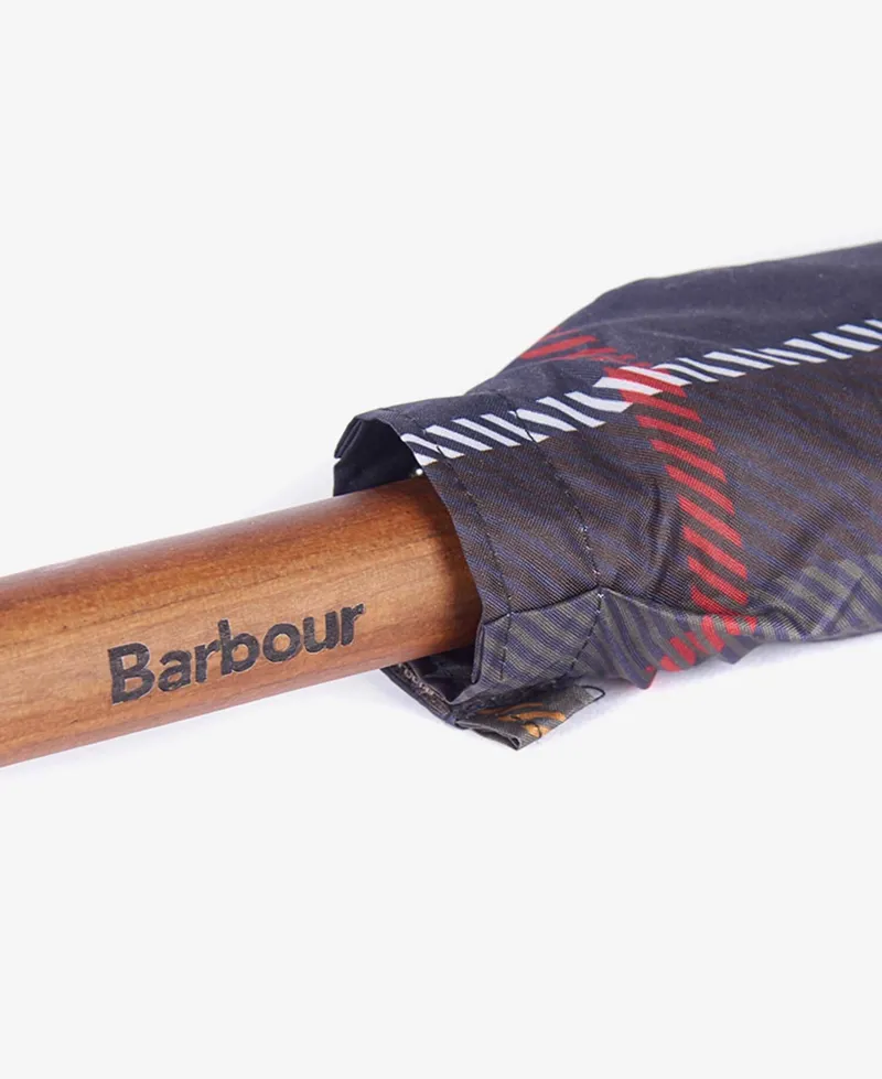 Barbour Tartan Full Length Umbrella in Classic Tartan-2