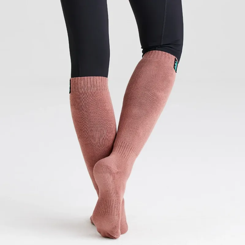 Ridgeline Cotton Work Sock Full Length in Oxblood Multi-4
