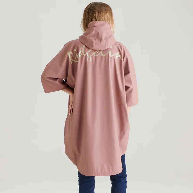 Ridgeline Signature Unisex Poncho in Dusky Pink-5