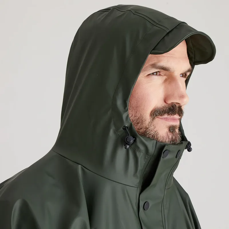 Ridgeline Signature Unisex Poncho in Deep Forest-6