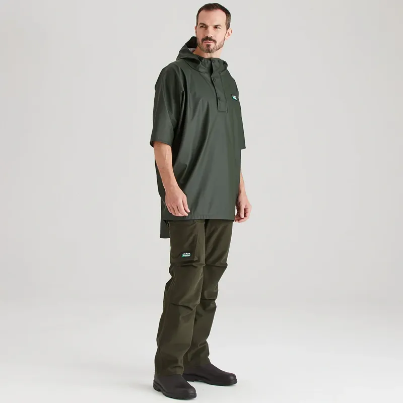 Ridgeline Signature Unisex Poncho in Deep Forest-1