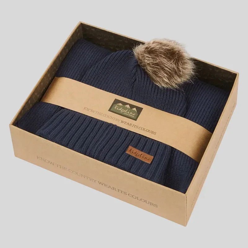 Ridgeline Baltic Hat and Scarf Set in Tarn-1
