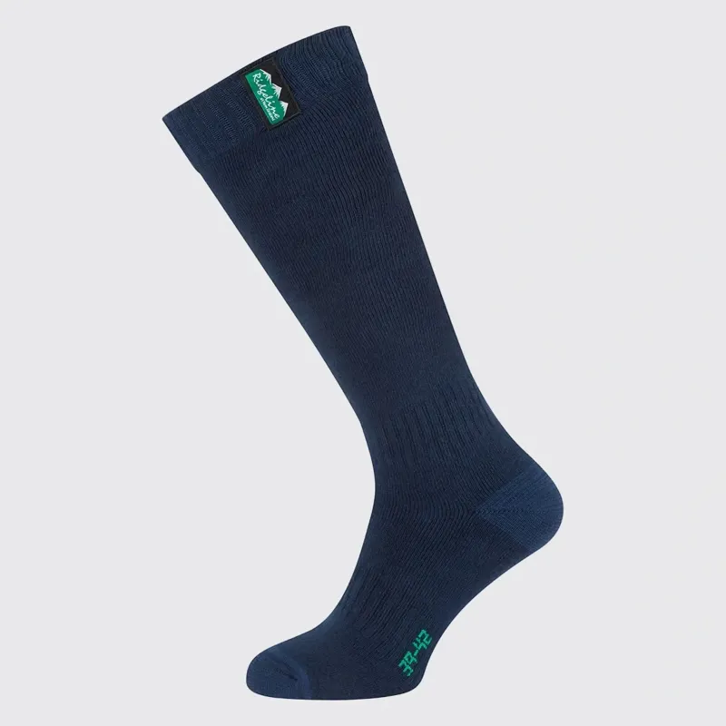 Ridgeline Cotton Work Sock Full Length in Navy Multi-1