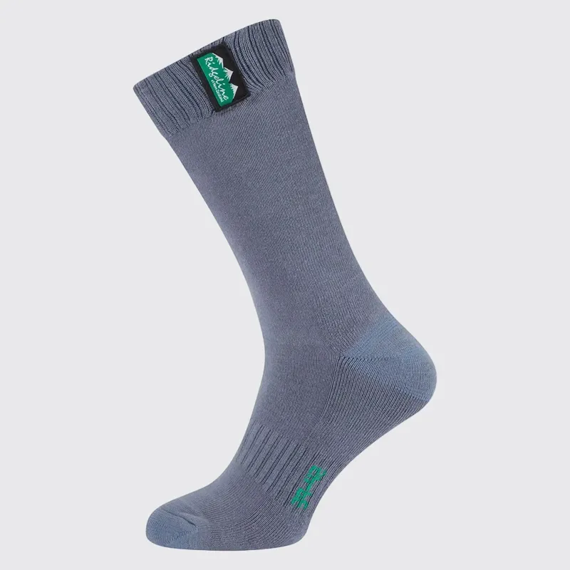 Ridgeline Cotton Work Socks Mid Length Pack of 3 in Navy Multi-1