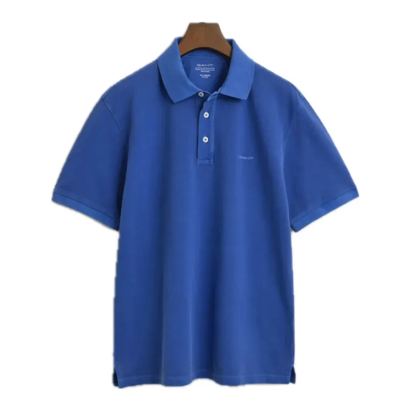 Gant Sunfaded Short Sleeve Polo Rich Blue