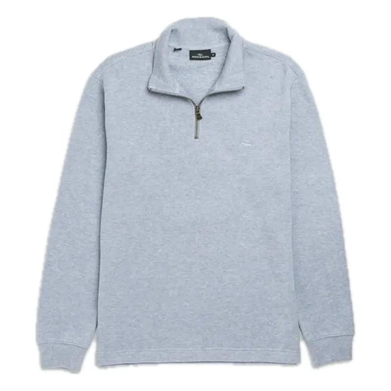 Rodd and Gunn Alton Ave Quarter Zip Sweat Sea Breeze
