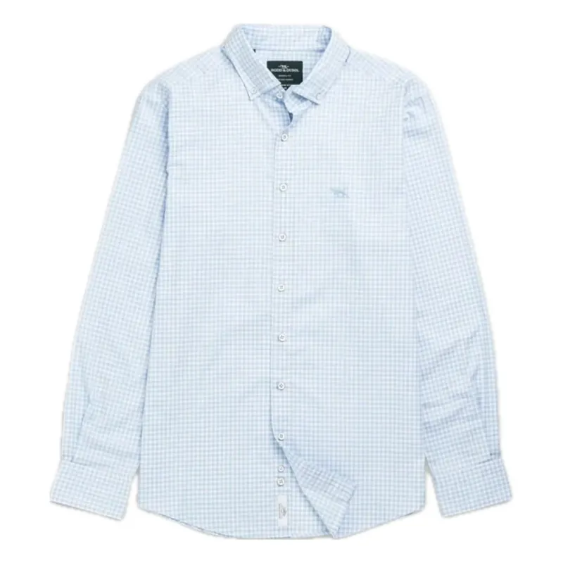 Rodd and Gunn Check Oxford Sports Fit Shirt Malibu