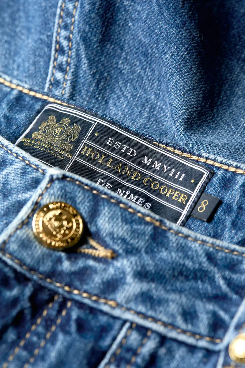 Holland Cooper Utility Denim Shorts-5