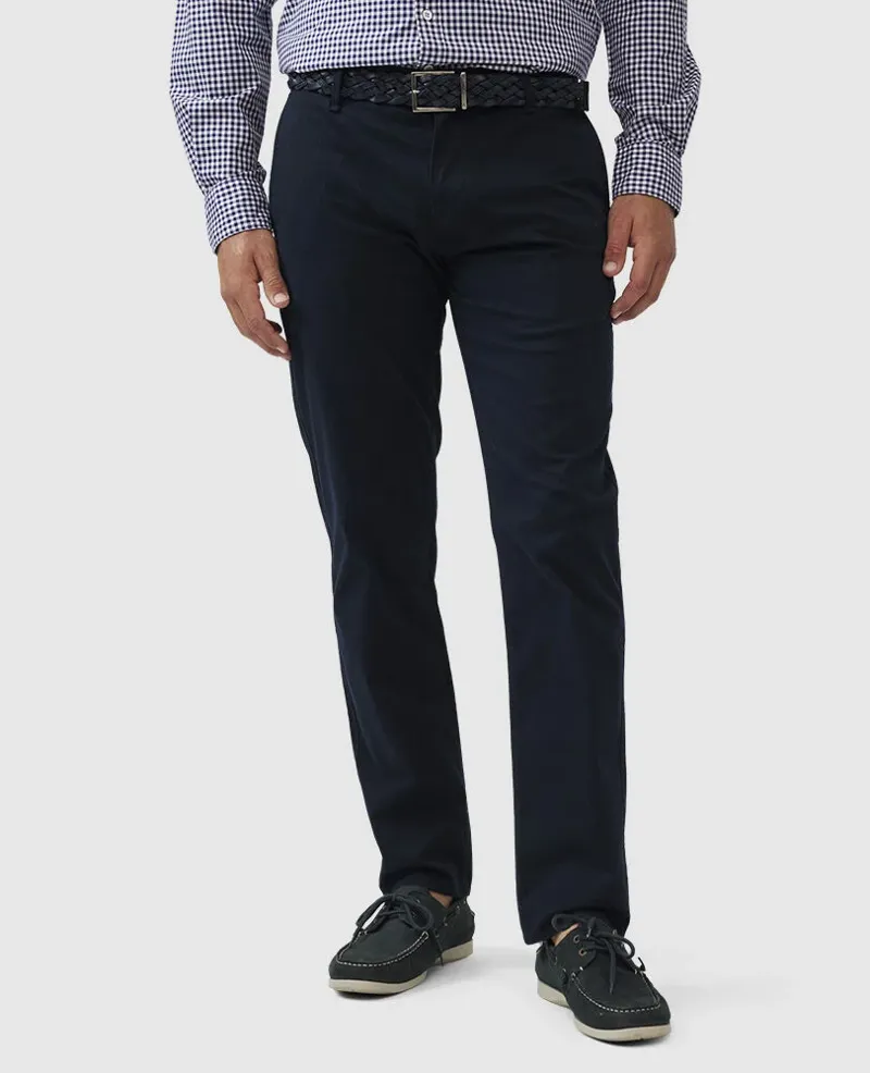 Rodd and Gunn Thomas Road Chino Trousers Midnight-1