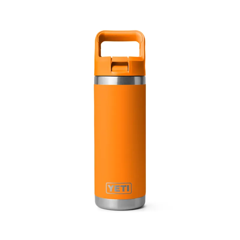 Yeti Rambler 18oz Bottle with Straw in King Crab