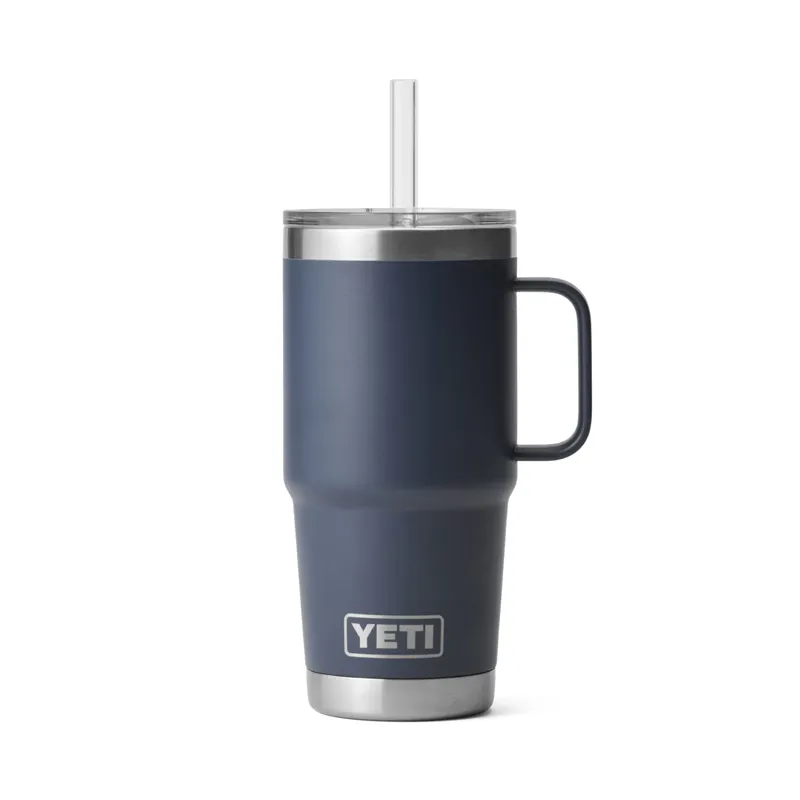Yeti Rambler 25oz Straw Mug Navy